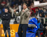 27.03.2026, Fussball Freundschafts-Länderspiel, Schweiz - Deutschland, im Stadion St.-Jakob-Park in Basel (Schweiz). Trainer Julian Nagelsmann (Deutschland) Jubelt