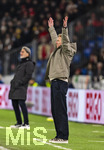 27.03.2026, Fussball Freundschafts-Länderspiel, Schweiz - Deutschland, im Stadion St.-Jakob-Park in Basel (Schweiz). Trainer Julian Nagelsmann (Deutschland) hebt die Hände