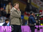 27.03.2026, Fussball Freundschafts-Länderspiel, Schweiz - Deutschland, im Stadion St.-Jakob-Park in Basel (Schweiz). Trainer Julian Nagelsmann (Deutschland) nachdenklich Nägelkauend.