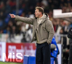 27.03.2026, Fussball Freundschafts-Länderspiel, Schweiz - Deutschland, im Stadion St.-Jakob-Park in Basel (Schweiz). Trainer Julian Nagelsmann (Deutschland) gibt Anweisungen 
