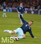 27.03.2026, Fussball Freundschafts-Länderspiel, Schweiz - Deutschland, im Stadion St.-Jakob-Park in Basel (Schweiz). Leon Goretzka (Deutschland) am Ball 
