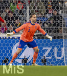 27.03.2026, Fussball Freundschafts-Länderspiel, Schweiz - Deutschland, im Stadion St.-Jakob-Park in Basel (Schweiz). Torwart Oliver Baumann (Deutschland) 