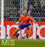 27.03.2026, Fussball Freundschafts-Länderspiel, Schweiz - Deutschland, im Stadion St.-Jakob-Park in Basel (Schweiz). Torwart Oliver Baumann (Deutschland) in Aktion.
