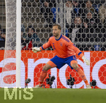 27.03.2026, Fussball Freundschafts-Länderspiel, Schweiz - Deutschland, im Stadion St.-Jakob-Park in Basel (Schweiz). Torwart Oliver Baumann (Deutschland) in Aktion.