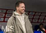 27.03.2026, Fussball Freundschafts-Länderspiel, Schweiz - Deutschland, im Stadion St.-Jakob-Park in Basel (Schweiz). Trainer Julian Nagelsmann (Deutschland) gut gelaunt 