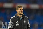 27.03.2026, Fussball Freundschafts-Länderspiel, Schweiz - Deutschland, im Stadion St.-Jakob-Park in Basel (Schweiz). Leon Goretzka (Deutschland) nachdenklich 