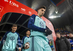 27.03.2026, Fussball Freundschafts-Länderspiel, Schweiz - Deutschland, im Stadion St.-Jakob-Park in Basel (Schweiz). Leon Goretzka (Deutschland), Waldemar Anton (Deutschland)  und Kai Hawertz (Deutschland) kommen aus der Kabine zum Aufwärmen. 