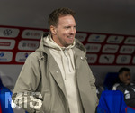 27.03.2026, Fussball Freundschafts-Länderspiel, Schweiz - Deutschland, im Stadion St.-Jakob-Park in Basel (Schweiz). Trainer Julian Nagelsmann (Deutschland) gut gelaunt 