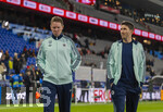 27.03.2026, Fussball Freundschafts-Länderspiel, Schweiz - Deutschland, im Stadion St.-Jakob-Park in Basel (Schweiz). v.li: Trainer Julian Nagelsmann (Deutschland) und sein Co-Trainer Benjamin Glück (Deutschland)  