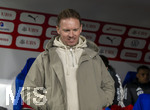 27.03.2026, Fussball Freundschafts-Länderspiel, Schweiz - Deutschland, im Stadion St.-Jakob-Park in Basel (Schweiz). Trainer Julian Nagelsmann (Deutschland) gut gelaunt 