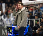 27.03.2026, Fussball Freundschafts-Länderspiel, Schweiz - Deutschland, im Stadion St.-Jakob-Park in Basel (Schweiz). Trainer Julian Nagelsmann (Deutschland) nachdenklich am Spielfeldrand. 