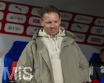 27.03.2026, Fussball Freundschafts-Länderspiel, Schweiz - Deutschland, im Stadion St.-Jakob-Park in Basel (Schweiz). Trainer Julian Nagelsmann (Deutschland) gut gelaunt 