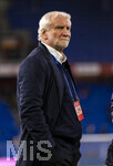 27.03.2026, Fussball Freundschafts-Länderspiel, Schweiz - Deutschland, im Stadion St.-Jakob-Park in Basel (Schweiz). Sportdirektor Rudi Völler (Deutschland) auf dem Spielfeld.