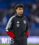 27.03.2026, Fussball Freundschafts-Länderspiel, Schweiz - Deutschland, im Stadion St.-Jakob-Park in Basel (Schweiz). Nathaniel Brown (Deutschland)  