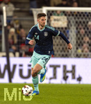 27.03.2026, Fussball Freundschafts-Länderspiel, Schweiz - Deutschland, im Stadion St.-Jakob-Park in Basel (Schweiz). Anton Stach (Deutschland) am Ball 