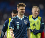 27.03.2026, Fussball Freundschafts-Länderspiel, Schweiz - Deutschland, im Stadion St.-Jakob-Park in Basel (Schweiz). Joshua Kimmich (Deutschland) nachdenklich 