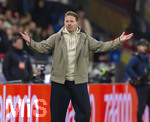 27.03.2026, Fussball Freundschafts-Länderspiel, Schweiz - Deutschland, im Stadion St.-Jakob-Park in Basel (Schweiz). Trainer Julian Nagelsmann (Deutschland) in Rage