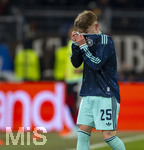 27.03.2026, Fussball Freundschafts-Länderspiel, Schweiz - Deutschland, im Stadion St.-Jakob-Park in Basel (Schweiz). Lennart Karl (Deutschland) nachdenklich 