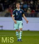 27.03.2026, Fussball Freundschafts-Länderspiel, Schweiz - Deutschland, im Stadion St.-Jakob-Park in Basel (Schweiz). Joshua Kimmich (Deutschland) nachdenklich 
