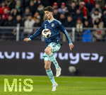 27.03.2026, Fussball Freundschafts-Länderspiel, Schweiz - Deutschland, im Stadion St.-Jakob-Park in Basel (Schweiz). Kai Hawertz (Deutschland) am Ball 