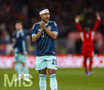 27.03.2026, Fussball Freundschafts-Länderspiel, Schweiz - Deutschland, im Stadion St.-Jakob-Park in Basel (Schweiz). Serge Gnabry (Deutschland) unzufrieden.