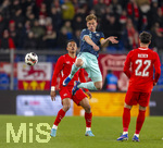 27.03.2026, Fussball Freundschafts-Länderspiel, Schweiz - Deutschland, im Stadion St.-Jakob-Park in Basel (Schweiz). Joshua Kimmich (Deutschland) am Ball 