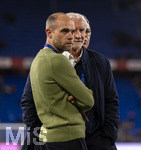 27.03.2026, Fussball Freundschafts-Länderspiel, Schweiz - Deutschland, im Stadion St.-Jakob-Park in Basel (Schweiz). v.li: Team-Manager Markus Löw (DFB), Sportdirektor Rudi Völler (Deutschland), Andreas Rettig (DFB), 