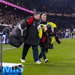 27.03.2026, Fussball Freundschafts-Länderspiel, Schweiz - Deutschland, im Stadion St.-Jakob-Park in Basel (Schweiz).  Betreuer und Zeugwarte re: Jan Heller (DFB)