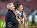 30.03.2026, Fussball Freundschafts-Länderspiele 2.Spieltag, Deutschland - Ghana, in der MHP-Arena Stuttgart (Deutschland). v.l. TV Experte Bastian Schweinsteiger (Deutschland) und Moderatorin Esther Sedlaczek (Deutschland)