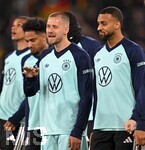 30.03.2026, Fussball Freundschafts-Länderspiele 2.Spieltag, Deutschland - Ghana, in der MHP-Arena Stuttgart (Deutschland). v.l.  Waldemar Anton (Deutschland) und Josha Vagnoman (Deutschland) 