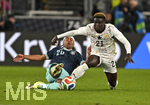 30.03.2026, Fussball Freundschafts-Länderspiele 2.Spieltag, Deutschland - Ghana, in der MHP-Arena Stuttgart (Deutschland). v.l. Serge Gnabry (Deutschland) gegen Kojo Peprah Oppong (Ghana) 