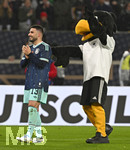 30.03.2026, Fussball Freundschafts-Länderspiele 2.Spieltag, Deutschland - Ghana, in der MHP-Arena Stuttgart (Deutschland). Deniz Undav (Deutschland) und Paule das Maskottchen feiern nach dem Spiel 