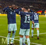 30.03.2026, Fussball Freundschafts-Länderspiele 2.Spieltag, Deutschland - Ghana, in der MHP-Arena Stuttgart (Deutschland). Torjubel Deniz Undav (re, Deutschland) mit Antonio Rüdiger (li, Deutschland) 