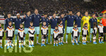 30.03.2026, Fussball Freundschafts-Länderspiele 2.Spieltag, Deutschland - Ghana, in der MHP-Arena Stuttgart (Deutschland). Bei der Hymne, v.li: Florian Wirtz (Deutschland), Serge Gnabry (Deutschland), Kai Hawertz (Deutschland), Nick Woltemade (Deutschland), Nathaniel Brown (Deutschland), Angelo Stiller (Deutschland), Pascal Groß (Deutschland), Jonathan Tah (Deutschland), Nico Schlotterbeck (Deutschland), Torwart Alexander Nübel (Deutschland), Joshua Kimmich (Deutschland) 