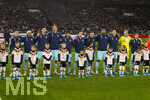 30.03.2026, Fussball Freundschafts-Länderspiele 2.Spieltag, Deutschland - Ghana, in der MHP-Arena Stuttgart (Deutschland). Bei der Hymne, v.li: Florian Wirtz (Deutschland), Serge Gnabry (Deutschland), Kai Hawertz (Deutschland), Nick Woltemade (Deutschland), Nathaniel Brown (Deutschland), Angelo Stiller (Deutschland), Pascal Groß (Deutschland), Jonathan Tah (Deutschland), Nico Schlotterbeck (Deutschland), Torwart Alexander Nübel (Deutschland), Joshua Kimmich (Deutschland) 