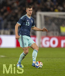 30.03.2026, Fussball Freundschafts-Länderspiele 2.Spieltag, Deutschland - Ghana, in der MHP-Arena Stuttgart (Deutschland). Nico Schlotterbeck (Deutschland) am Ball 