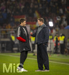 30.03.2026, Fussball Freundschafts-Länderspiele 2.Spieltag, Deutschland - Ghana, in der MHP-Arena Stuttgart (Deutschland).  v.l. Co-Trainer Benjamin Glück (Deutschland) und Trainer Julian Nagelsmann (Deutschland) nach dem Spiel auf dem Platz.
