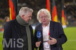30.03.2026, Fussball Freundschafts-Länderspiele 2.Spieltag, Deutschland - Ghana, in der MHP-Arena Stuttgart (Deutschland). Winfried Schäfer (re, GER, Technischer Direktor und Berater für den ghanaischen Fußballverband (GFA)) mit Bastian Schweinsteiger beim ARD-Interview.