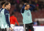30.03.2026, Fussball Freundschafts-Länderspiele 2.Spieltag, Deutschland - Ghana, in der MHP-Arena Stuttgart (Deutschland). Leroy Sane (Deutschland) lachend beim Aufwärmen. 