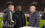 30.03.2026, Fussball Freundschafts-Länderspiele 2.Spieltag, Deutschland - Ghana, in der MHP-Arena Stuttgart (Deutschland). Gerald Asamoah (mitte) beim TV-Interview. 