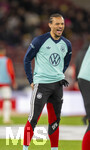 30.03.2026, Fussball Freundschafts-Länderspiele 2.Spieltag, Deutschland - Ghana, in der MHP-Arena Stuttgart (Deutschland). Leroy Sane (Deutschland) lachend beim Aufwärmen.