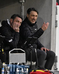 04.04.2026, Fussball 1. Bundesliga 2025/2026, 28.Spieltag, VfB Stuttgart - Borussia Dortmund, in der MHP-Arena Stuttgart, v.l. Co-Trainer Robert  Kovac (Borussia Dortmund) und Trainer Niko Kovac (Borussia Dortmund) sind unzurieden
 

