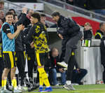 04.04.2026, Fussball 1. Bundesliga 2025/2026, 28.Spieltag, VfB Stuttgart - Borussia Dortmund, in der MHP-Arena Stuttgart, Trainer Niko Kovac (Borussia Dortmund) jubelt 