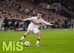 04.04.2026, Fussball 1. Bundesliga 2025/2026, 28.Spieltag, VfB Stuttgart - Borussia Dortmund, in der MHP-Arena Stuttgart, Bilal El Khannouss (Stuttgart) am Ball 
