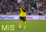 04.04.2026, Fussball 1. Bundesliga 2025/2026, 28.Spieltag, VfB Stuttgart - Borussia Dortmund, in der MHP-Arena Stuttgart, Daniel Svensson (Borussia Dortmund) nachdenklich 