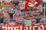 04.04.2026, Fussball 1. Bundesliga 2025/2026, 28.Spieltag, VfB Stuttgart - Borussia Dortmund, in der MHP-Arena Stuttgart, Fans Stuttgart