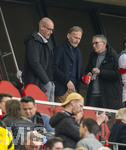 04.04.2026, Fussball 1. Bundesliga 2025/2026, 28.Spieltag, VfB Stuttgart - Borussia Dortmund, in der MHP-Arena Stuttgart, Vereinsführung der Dortmunder mit v.li:  Geschäftsführer Carsten Cramer, Geschäftsführer Hans-Joachim Watzke (Borussia Dortmund),  