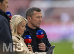 04.04.2026, Fussball 1. Bundesliga 2025/2026, 28.Spieltag, VfB Stuttgart - Borussia Dortmund, in der MHP-Arena Stuttgart, Julia Simic und Lothar Matthäus bei SKY-Sport TV  
