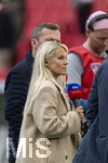 04.04.2026, Fussball 1. Bundesliga 2025/2026, 28.Spieltag, VfB Stuttgart - Borussia Dortmund, in der MHP-Arena Stuttgart, Julia Simic und Lothar Matthäus bei SKY-Sport TV 
