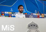 06.04.2026,  Fussball UEFA Championsleague 2025/2026: Vor dem Viertelfinale, Real Madrid - FC Bayern München, Am Vortag des Spieles Pressekonferenz von Real Madrid im Estadio Bernabeu in Madrid (Spanien),  Trainer Alvaro Arbeloa (Real Madrid) bei der PK vor den Journalisten.
  

